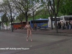 Nadine - Naked Chick Has Fun In Public Streets Thumb