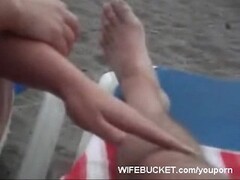 Beach handjob Thumb