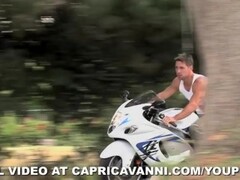 Capri Cavanni and the biker Thumb
