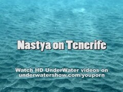 Nastya swimming nude in the sea Thumb