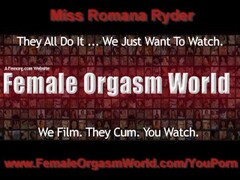 Sultry Miss Romana Ryder Stimulates Her Clit to Orgasm Thumb