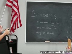 InnocentHigh Smoker teen student fucked in classroom Thumb