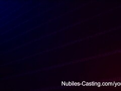 Nubiles Casting - Petite teen pussy dripping with jizz Thumb