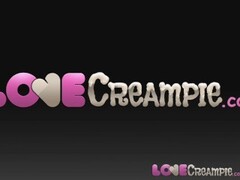 Love Creampie Massive cock delivers huge load of cum deep inside sexy MILF Thumb