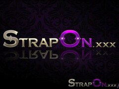 StrapOn Sensual lesbian action using strapon sex toys Thumb