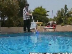 Hotties Spanking Fetish By The Pool Thumb