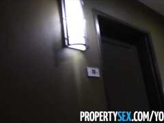 PropertySex - Pervert with camera tricks younger realtor into making homemade sex video Thumb