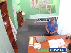 FakeHospital Sexy nurse gets a mouthful of cum in the doctors office Thumb