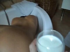 Anal milk enema Thumb