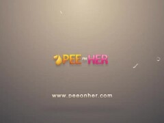Peeonher - The Pissing Games - Peeing While Fucking Thumb