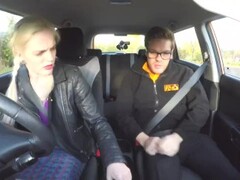 Fake Driving School Blonde busty Polish tight pussy fucked after lesson Thumb