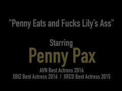 Ginger Bush Babe Penny Pax Rims & Sucks Lily LaBeau's Ass! Thumb