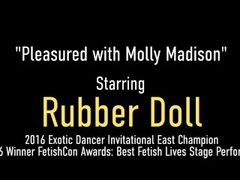 Busty Mother Of Latex RubberDoll Dildo Drills Her Wet Clone Molly! Thumb