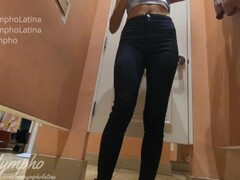 Double CUM MASTURBATION in a PUBLIC DRESSING ROOM!They almost got me, they walk around me!SHORT VERS Thumb