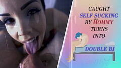 CAUGHT SELF SUCKING BY stepMOMMY TURNS INTO DOUBLE BJ - PREVIEW - ImMeganLive Thumb