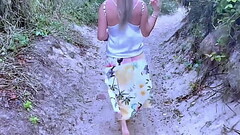 My stepson and I agreed early to walk along the outdoor beach, but I really wanted to feel his dick fucking my asshole. We tried the best location, but it didn'_t work out very well Thumb
