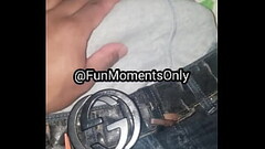 Straight teen relaxing with dick print Thumb