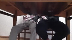 We masturbate each other under the table during English class at the university - Girls fly orgasm Thumb