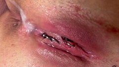 Blow Foreskin Dick with view on my BigTits and fuck my Pierced Pussy and Creampie Thumb