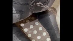 Wetting Desperate my Jeans shorts and long plus he Pee on My Ass Thumb