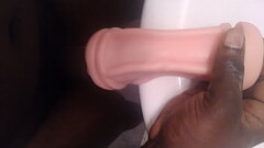 Musterbating with artificial pussy Thumb