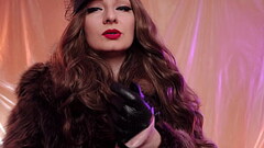 ASMR video: fur coat and leather gloves (Arya Grander) Thumb