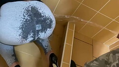 Guy Pee on My Ass in Leggings a lot and I to Wetting my Pants Thumb