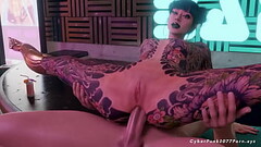 Sexy big tits 3D Cyberpunk MILFs get fucked raw Thumb