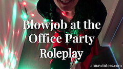 Girlfriend gives you blowjob at the office party - Anna Winters Thumb