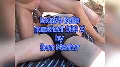 Testicle boxing on Louis by Iron Master Thumb