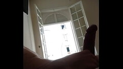 Dick flash masturbation at open window for young neighbor Thumb