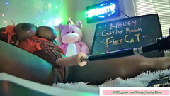 HONEY COSPLAY ROOM - FIRE CAT -- SexMachine Fucks so Good Thumb