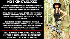Sexy Ranger Hotkinkyjo self anal fisting &amp_ prolapse in the forest Thumb