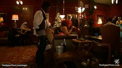 Slaves serving horny guests at party Thumb