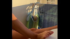 Mutual masturbating with Lisa on balcony Thumb