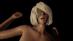 Nier Automata: Dreaming of 2B fucking her missionary and from behind Thumb