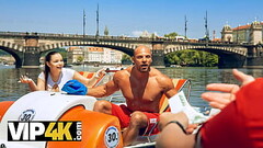 HUNT4K. After fun on catamaran busty beauty sucking hunters dick in forest Thumb