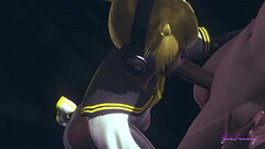 Vocaloid Femboy Yaoi - Can Len swallow this big cock? - Japanese Asian Manga anime game porn gay Thumb