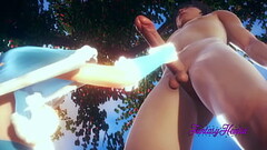 Frozen Hentai Disney - Elsa is fucked and blowjob with creampie in her mouth and pussy - Japanese manga anime porn Thumb
