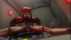 Citor3 3D SFM VR Sex Game Huge tits latex mistress electro stimulation precum riding and milking Thumb