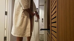 Hotel hallway jerk off Thumb