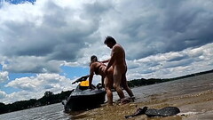 Risky public fuck on the lake while jet skiing - Becky Tailorxxx Thumb
