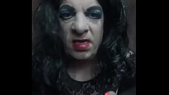 crossdresser mark wright plays with his cock but would cum quicker Thumb
