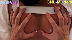 Muscle worship close up and nipple play asian man Thumb