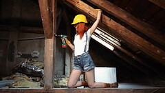 Deep Drill in Miss Daisy Diamond tight pussy in construction'_s building Thumb