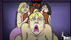 Three big booty married Arab bitches getting fucked by big black dick Thumb