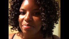 Chubby ebony brunettes caress each other and take turns pissing in the toilet Thumb
