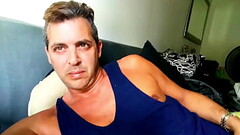 HOT DILF Male Celebrity Cory Bernstein  MASTURBATE, Finger his Big Ass,  and EAT his CUM for me ! Thumb