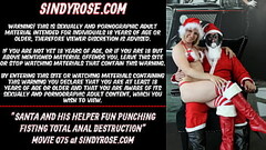 Santa and his helper fun fisting total anal destruction Thumb