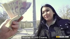 Brunette cutie Alina Crystall gets fucked on the street Thumb